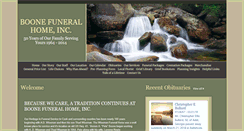 Desktop Screenshot of boonefunerals.com